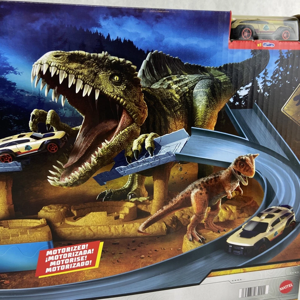 Hot Wheels Clash 'N Crash Track Set Jurassic World Dominion Bite Attack Vehicle - Image 2 of 4
