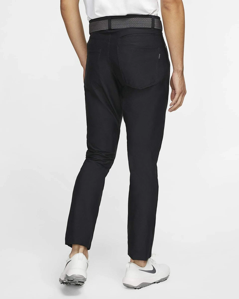 Nike Mens 6 Pocket Black Slim Dri Fit Golf Pants New BV0278