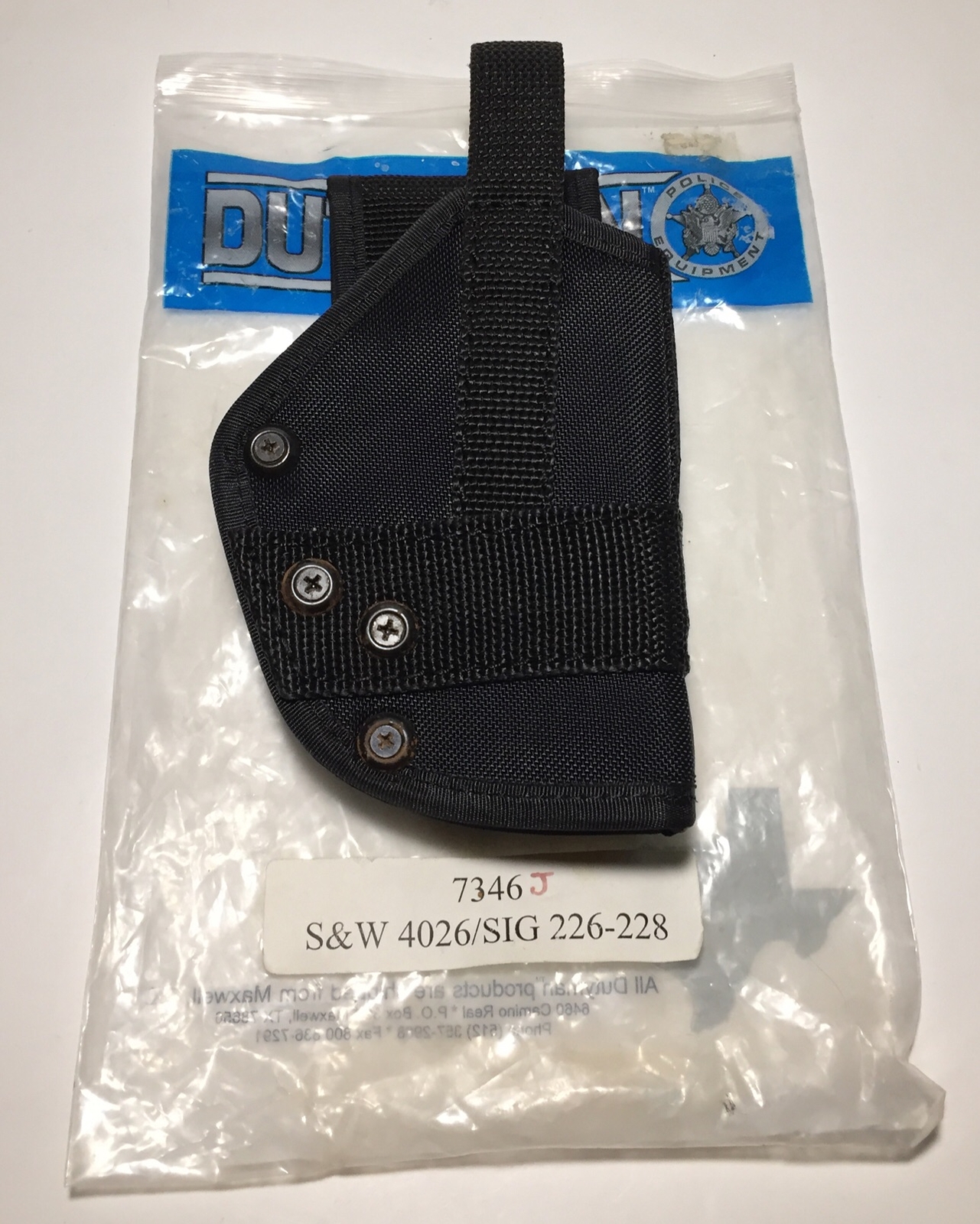 S&W 4026 Sig 226-228 Right Hand Nylon Holster RH by Dutyman War Gear 7346