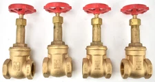 LOT OF 4 - MILWAUKEE 1" VALVE Gate Valve: Class 125, 200 psi Max