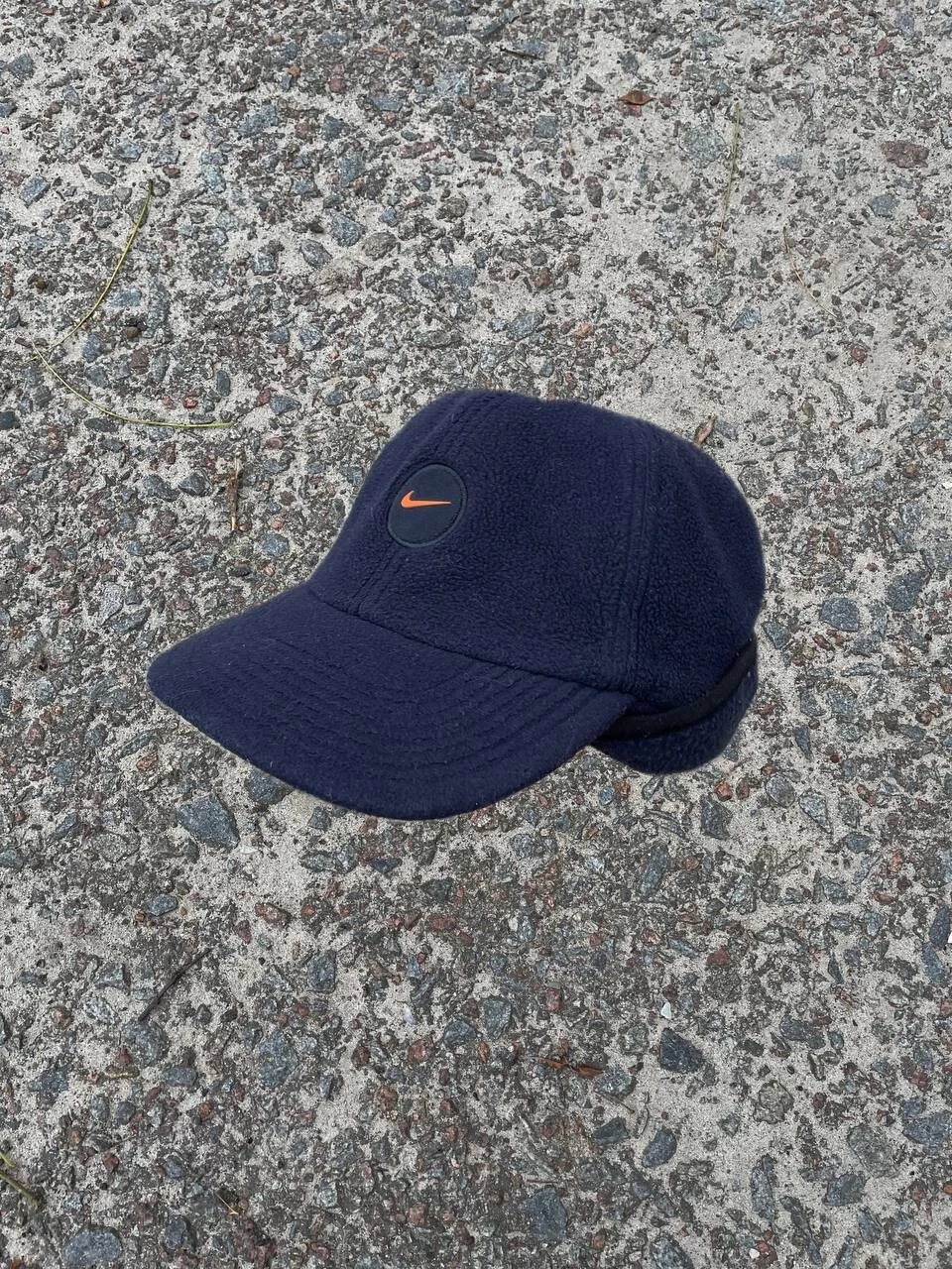Rare 90s Nike Trapper Fleece Swoosh Ear Flap Gorpcore Adjustable Winter Hat Cap