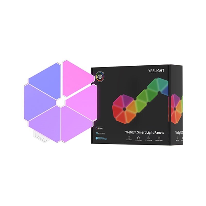 Yeelight Smart Light Panels dreieckige RGB Wandleuchten Lampen 6er Starter-Pack