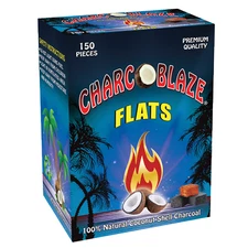 Charcoblaze Coconut Shell Hookah Charcoal Flats Coals 150 CT Charco Blaze