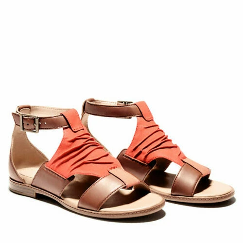 Sandalo donna Timberland Cherrybrook cinturino alla caviglia luce rosso granulo A25CQ