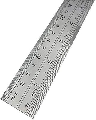 ONE METRE Ruler Stainless Steel 1M Long Metal 40 Measure Rule/Meter 100cm