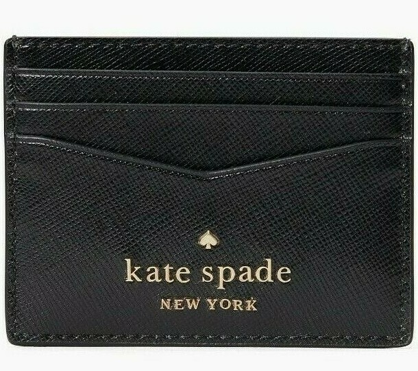 Kate Spade Staci Slim Card Holder Black Saffiano Leather  NWT Kate Spade Staci Cardholder main image 0