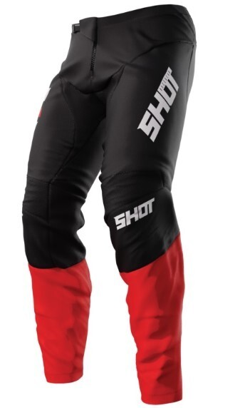 Pantalon Cross Shot 2023 Devo REFLEX équipement moto cross noir rouge