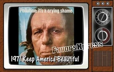 1981 Keep America Beautiful Comm. Classic TV Show PHOTO MAGNET 4 X 2.5 INCHES