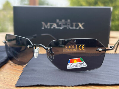 MATRIX Polarisierte Brille: Neue Version Agent Smith + Neue Tasche