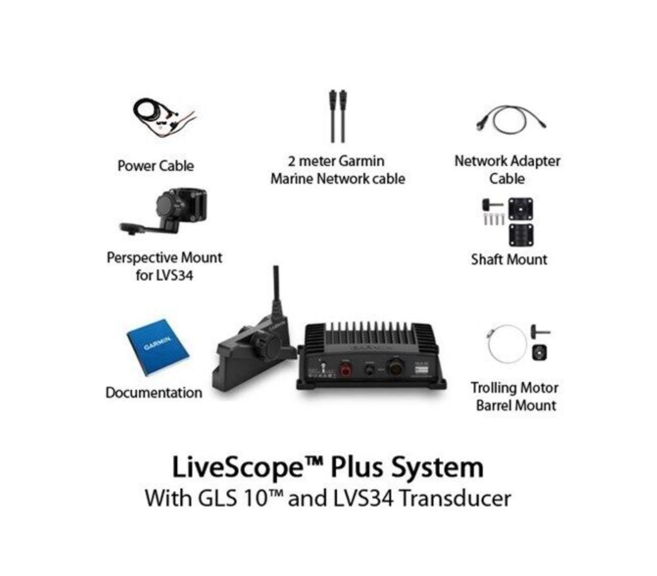 Garmin LiveScope Plus System with LVS34 Transducer and GLS10 