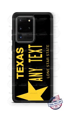 Texas The Lone Star Big Flag License Phone Case For iPhone i14 Samsung Google
