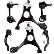 For 2006-2010 2011 Honda Civic Front Control Arms Tie Rods Sway Bars Kit