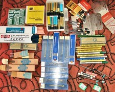 Hundreds Of Vintage Drawing Supplies - Leads - Erasers - Pencils - Templates