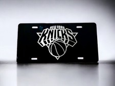 New York Knicks Laser Engraved Aluminum Front...