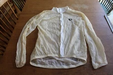 MEDIUM PEARL IZUMI ULTRA LIGHTWEIGHT CYCLING WIND BARRIER JACKET OFF-WHITE
