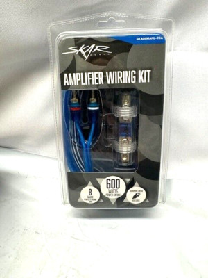 Skar Audio 8 Gauge CCA Complete Amplifier Installation Wiring Kit *New