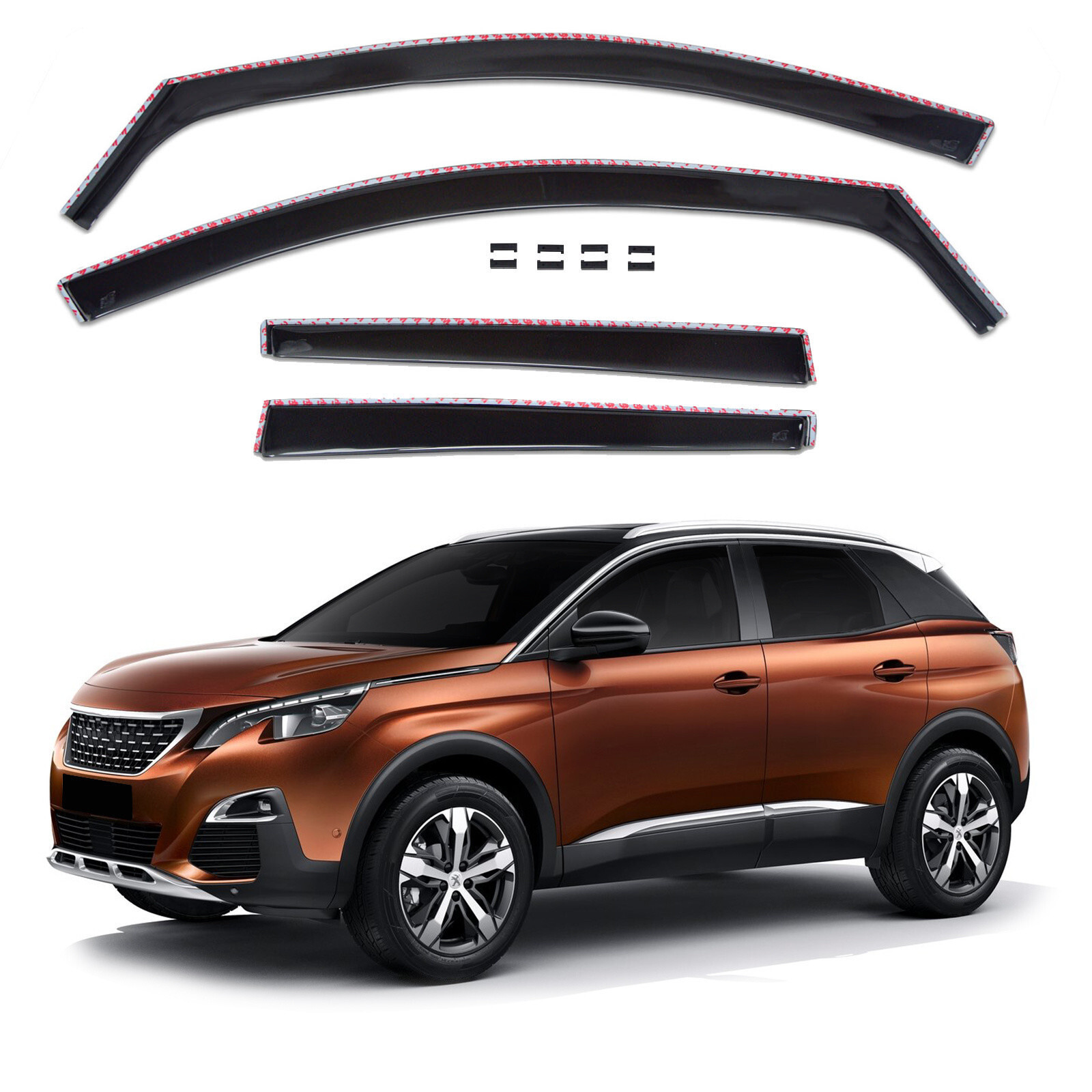 Déflecteurs d'air pour SUV Peugeot 3008 : voyagez les vitres ouvertes sans turbulences
