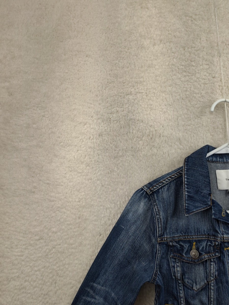 Talula Women Jacket Extra Small Blue 100% Cotton Long Sleeve