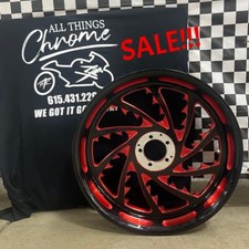 CLEARANCE BLACK & RED FRONT PIRANHA WHEEL 1999-2024 SUZUKI HAYABUSA