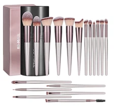 Makeup Brushes Premium Synthetic Foundation Powder Concealers 18 Pcs Brush Set