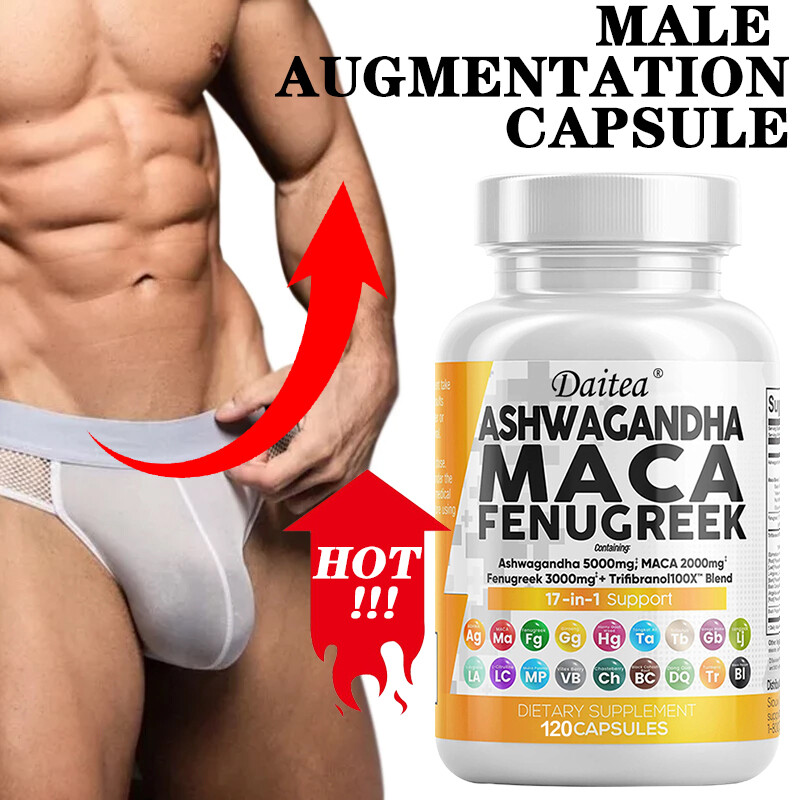 Ashwagandha Maca Fenogreco Suplemento, Aumentar Energía Y Rendimiento, Apoyo Al Estado de ánimo