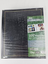 Pioneer Magnetic Pages Self Stick 3 Ring Photo Album 100 Pages 50 Sheets Black