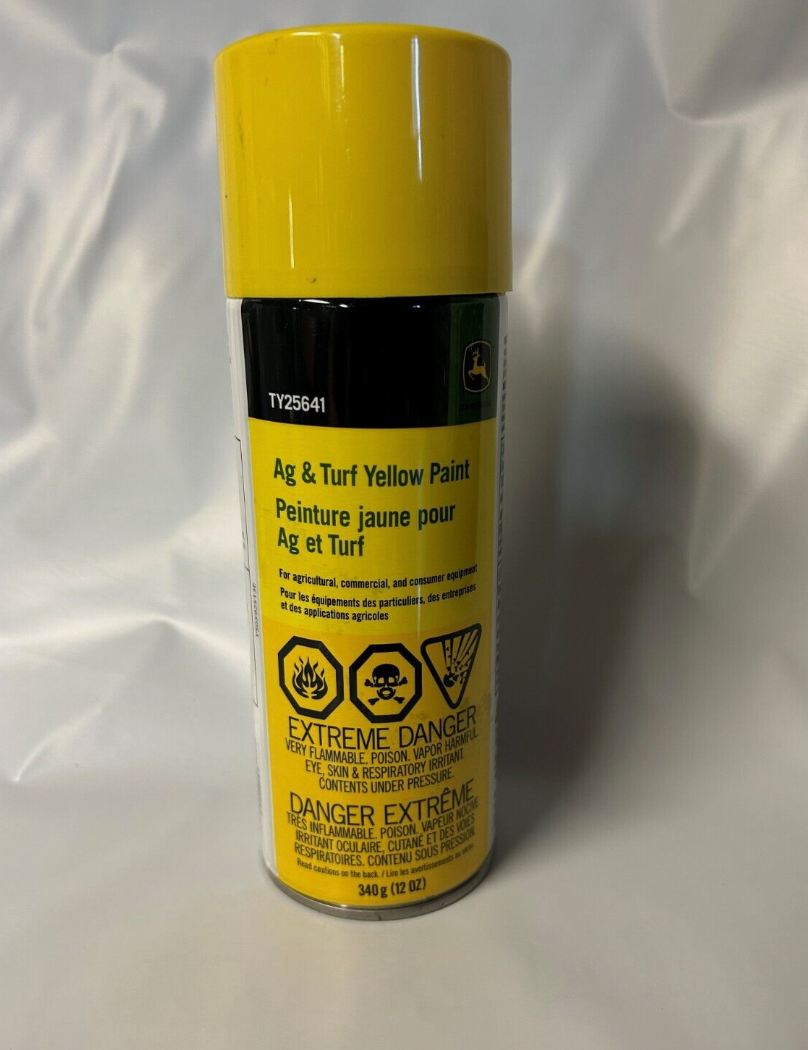 2 cans John Deere Ag & Turf Yellow Paint TY25641 Tractor, Lawn Mower