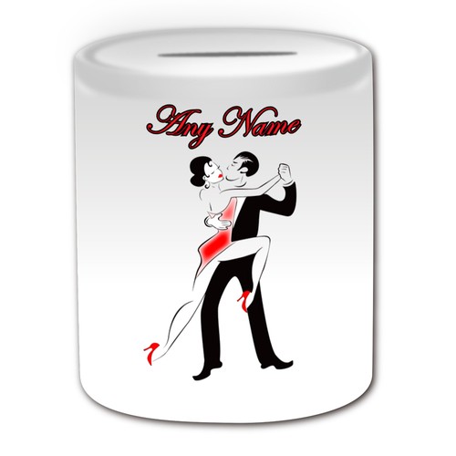Regalo Personalizado Bailarines de Tango Taza Caja de Dinero Copa Baile Salón de Baile Foxtrot Vals - Imagen 19 de 20
