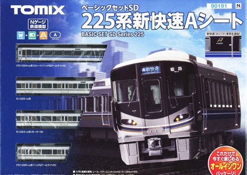 JUEGO BÁSICO TOMIX N Gauge Serie SD 225 Nuevo Rapid A Seat 4-Car 90191 | Zustand: New
