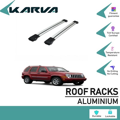 For Chrysler Lıberty Gray ROOF RACK CROSS BAR Flush Rail