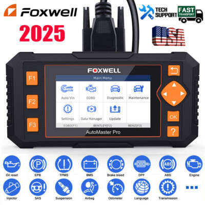 NT634 OBD2 Scanner IMMO ABS SRS Oil TPMS DPF EPB Reset Car Diagnostic Scan Tool
