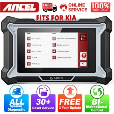 For KIA ANCEL DS160 OBD2 Scanner Bidirectional 30+ Reset Service  Active Test