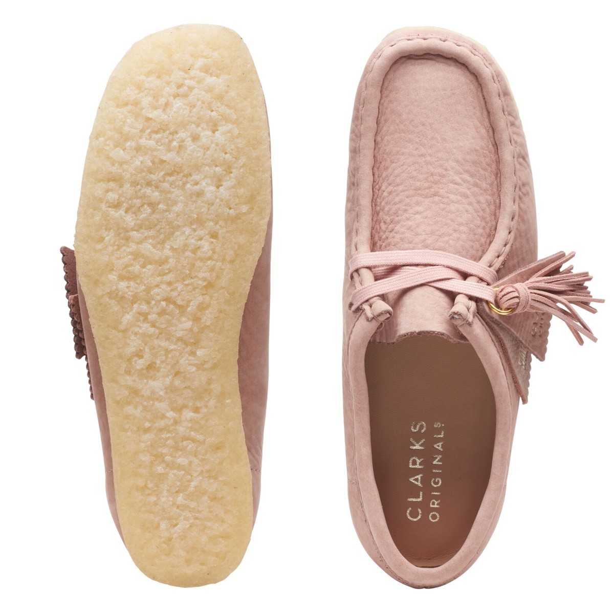 Clarks Originals Women's Blush Pink Leather Wallabee
