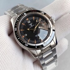 40mm Diver Double Bow Sapphire Glass 20ATM Japan NH35A Automatic Watches for Men