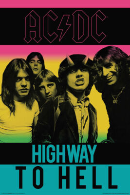 AC/Dc - Highway Sich Hölle - Retro Stil Poster 24x36 - 241498