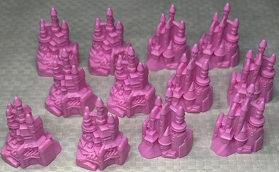 Monopoly Junior Disney Princess Pink Castles Lot of 12