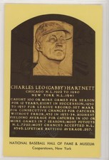 1964 National Baseball Hall of Fame and Museum Postcards Gabby Hartnett HOF 3d5