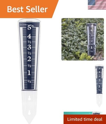 La Crosse Transparent 5-Inch Acrylic Rain Gauge - Easy Maintenance & Readability