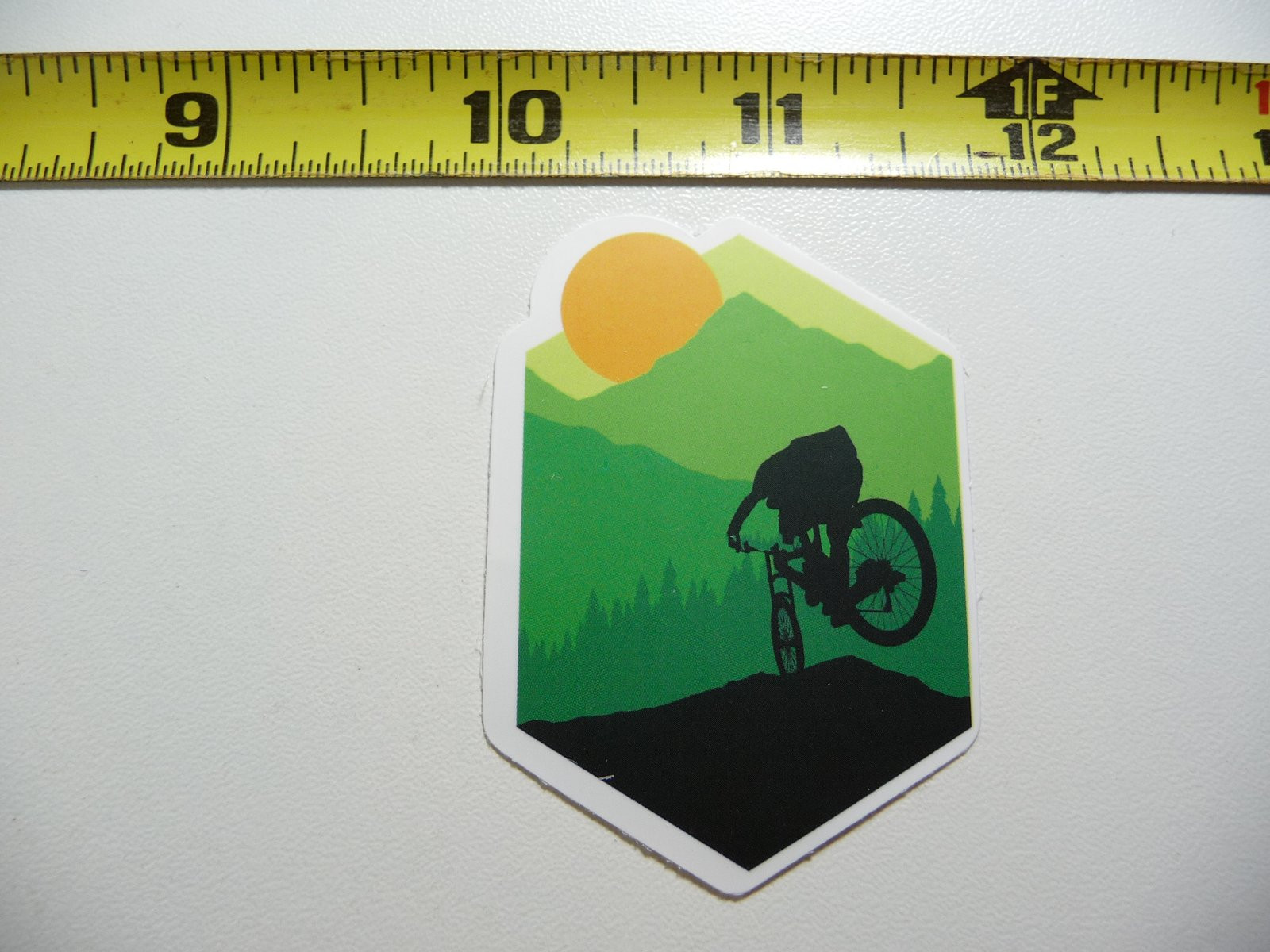 Mountain Biking Sun Decal Sticker for Camping Travel Adventures