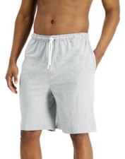 Club Room Men's Grey Solid Pajama Shorts Sleepwear Size- M