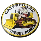 Vintage Caterpillar Sign - Diesel Power Service Gas Porcelain Sign
