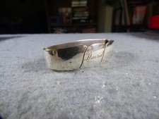 RANDAHL Hand Wrought Sterling napkin ring, inscribed 91