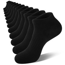 Mens Ankle Socks Cotton Running Low Cut Short Thin Breathable Casual Socks 6 ...