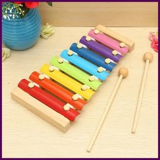 Montessori Wooden 8 Tones Multicolor Xylophone Wood Musical Instrument Toys For