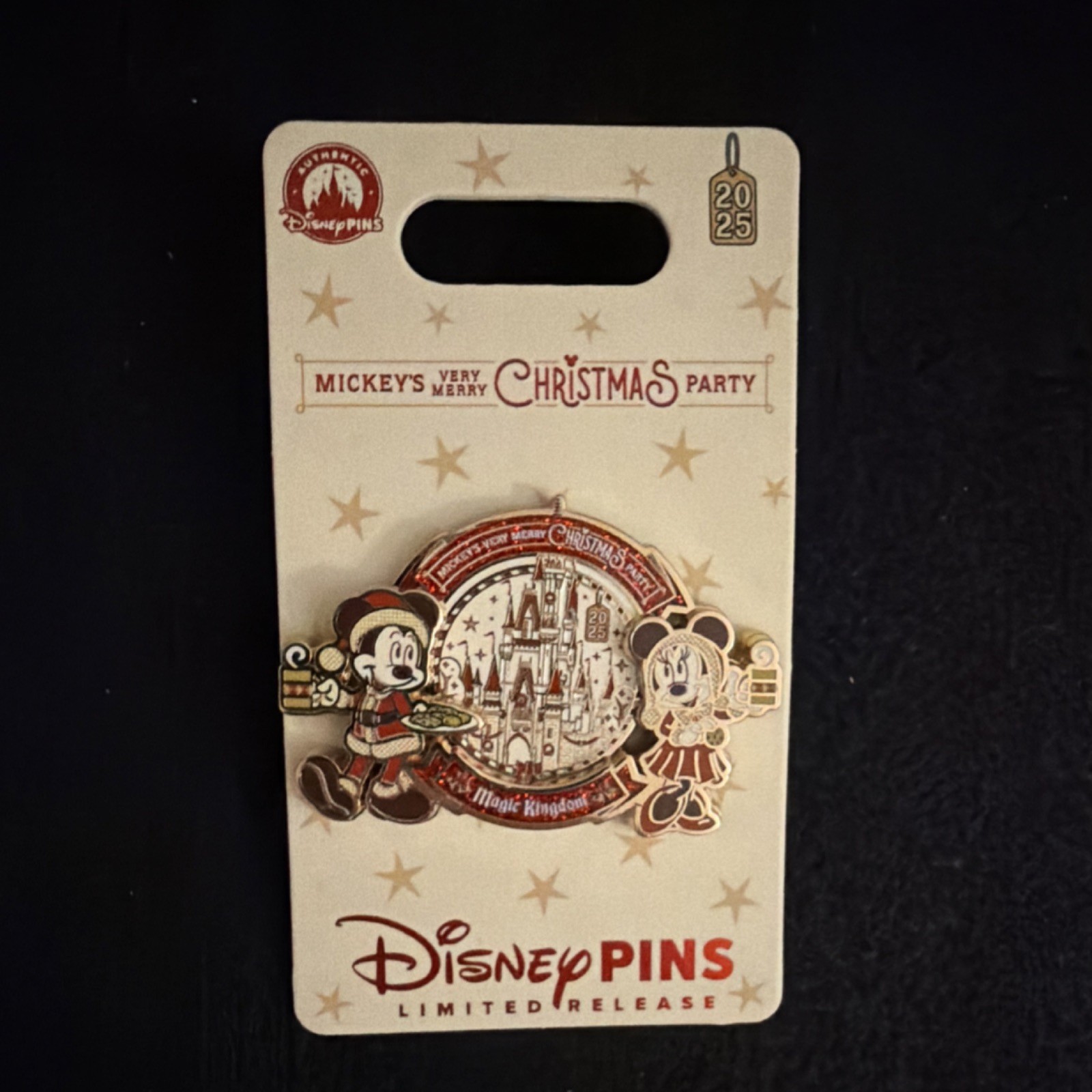 Disney Limited Release Mickey Mouse Christmas Party 2025 Pin Single