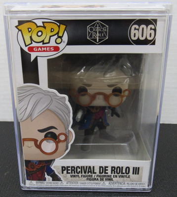 Funko Pop Games Critical Role Percival De Rolo III #606 Vinyl w/ Protective Case
