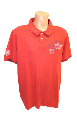 Straight Up SU Shirt L kurzarm rot Poloshirt Polo T-Shirt Herren Baumwollshirt