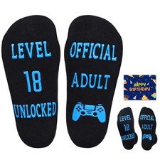 Gamer Socks, Teen Boys, Birthday Gifts, 13, 18, 16 Year Old Teens, Novelty