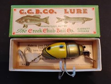 Vintage Creek Chub 3851 Green/Yellow Beetle Combo! MINT!