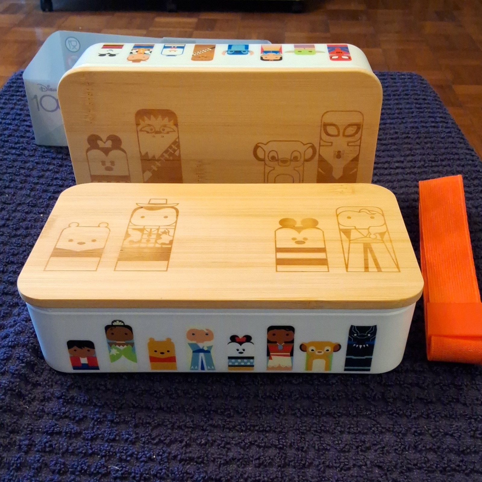 Set Of 2, Snap Lid, Plastic Bamboo, Kids